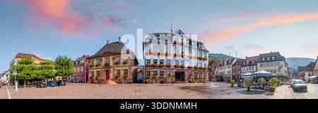 Città vecchia di Miltenberg, germania Foto Stock