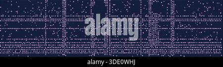 Design a griglia tecnica in viola astratto per sfondi digitali Illustrazione Vettoriale