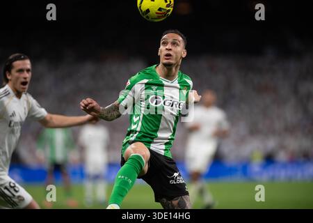Partita di calcio spagnola la Liga EA Sports Real Madrid vs Betis allo stadio Santiago Bernabeu di Madrid, Spagna. 4 gennaio 2026. Antony 900/Cordon Press crediti: CORDON PRESS/Alamy Live News Foto Stock