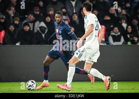 Parigi, Francia, Francia. 4 gennaio 2026. Ousmane DEMBELE del PSG durante la partita di Ligue 1 tra il Paris Saint-Germain (PSG) e il Paris FC al Parc des Princes Stadium il 4 gennaio 2026 a Parigi, Francia. (Credit Image: © Matthieu Mirville/ZUMA Press Wire) SOLO PER USO EDITORIALE! Non per USO commerciale! Crediti: ZUMA Press, Inc./Alamy Live News Foto Stock