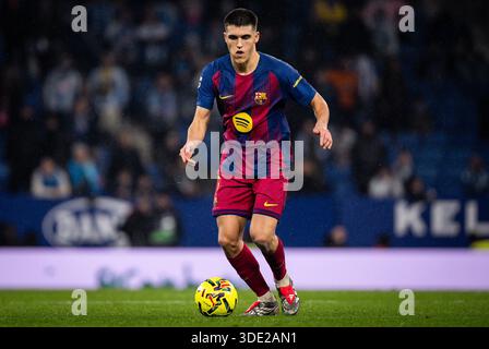 Barcellona, Espagne. 3 gennaio 2026. Pau CUBARSI di Barcellona durante la partita di calcio della LaLiga tra RCD Espanyol e FC Barcelona il 3 gennaio 2026 allo stadio RCDE di Barcellona, Spagna - foto Joma Garcia/Matthieu Mirville/DPPI Credit: DPPI Media/Alamy Live News Foto Stock