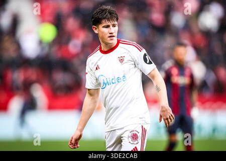 Siviglia, Espagne. 4 gennaio 2026. Joaquin MARTINEZ GAUNA (Oso) del Sevilla FC durante la partita di calcio della LaLiga tra Sevilla FC e Levante UD il 4 gennaio 2026 all'Estadio Ramon Sanchez-Pizjuan di Siviglia, Spagna - foto Rafael Roman/Matthieu Mirville/DPPI credito: DPPI Media/Alamy Live News Foto Stock