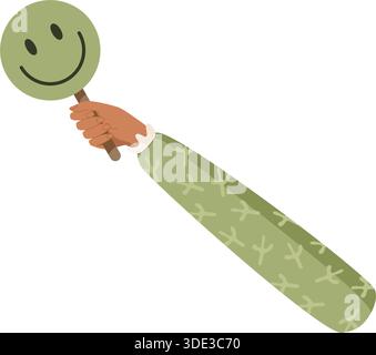 Icona di feedback del cartone animato a mano Illustrazione Vettoriale