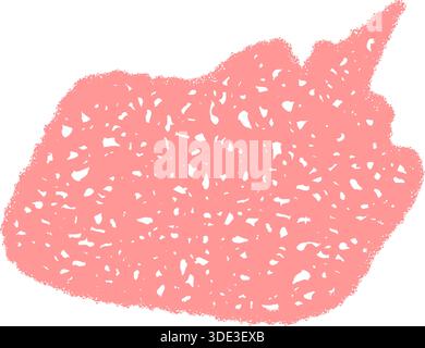 Bolla di bolla di discorso in gesso rosa Illustrazione Vettoriale