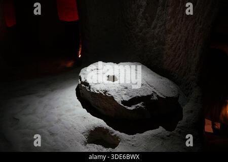 NEVSEHIR, TURKIYE - 09 AGOSTO 2025: Città sotterranea di Kaymakli nella città di Kaymakli Foto Stock
