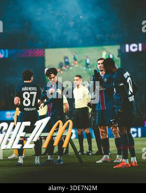 Parigi, Francia. 4 gennaio 2026. Vitinha. Durante la partita di Ligue 1 tra il Paris Saint-Germain e il Paris FC al Parc des Princes Foto Stock