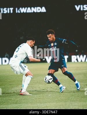 Parigi, Francia. 4 gennaio 2026. Désiré Doué. Durante la partita di Ligue 1 tra il Paris Saint-Germain e il Paris FC Foto Stock