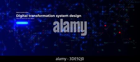 Attacco hacker sicurezza informatica violazione dei dati digitali frode informatica Red Code Cyberattack Screen Alert. Software malware Internet Crime Cybersecurity Illustrazione Vettoriale