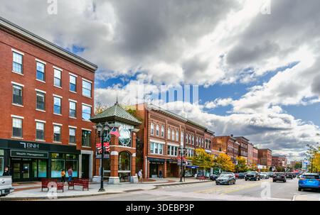 Il centro storico di Concord, New Hampshire Foto Stock