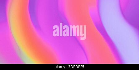 Sfondo granuloso astratto con sfumature sfumate e sfumature di colore rosa e viola arancione per un design moderno del banner Foto Stock