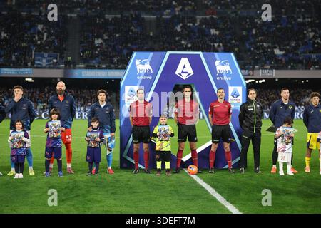 Napoli, Italia. 7 gennaio 2026. PANINIDAYS26 durante la partita di calcio di serie A tra Napoli e Verona allo Stadio Diego Armando Maradona di Napoli - mercoledì 7 gennaio 2026. Sport - calcio . (Foto di Alessandro Garofalo/LaPresse) credito: LaPresse/Alamy Live News Foto Stock