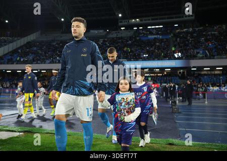 Napoli, Italia. 7 gennaio 2026. PANINIDAYS26 durante la partita di calcio di serie A tra Napoli e Verona allo Stadio Diego Armando Maradona di Napoli - mercoledì 7 gennaio 2026. Sport - calcio . (Foto di Alessandro Garofalo/LaPresse) credito: LaPresse/Alamy Live News Foto Stock