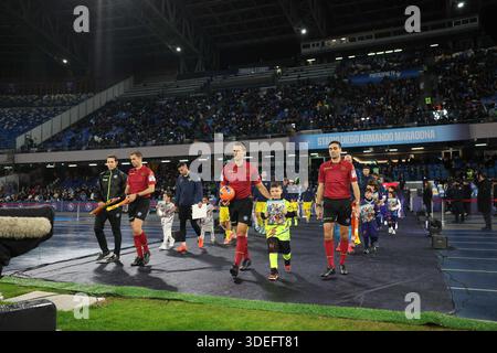 Napoli, Italia. 7 gennaio 2026. PANINIDAYS26 durante la partita di calcio di serie A tra Napoli e Verona allo Stadio Diego Armando Maradona di Napoli - mercoledì 7 gennaio 2026. Sport - calcio . (Foto di Alessandro Garofalo/LaPresse) credito: LaPresse/Alamy Live News Foto Stock