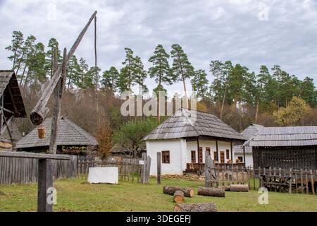 Il Museo ASTRA di Sibiu è il più grande e importante museo all'aperto della Romania e uno dei più grandi d'Europa. Foto Stock
