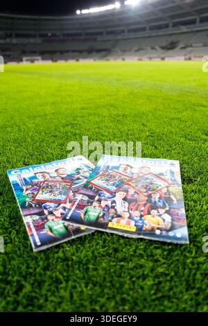 Torino, Italia. 7 gennaio 2026. Album panini prima della partita di calcio di serie A tra Torino FC e Udinese allo Stadio Olimpico grande Torino di Torino - 7 gennaio 2026. Sport - calcio (foto di Fabio Ferrari/LaPresse) crediti: LaPresse/Alamy Live News Foto Stock