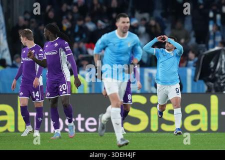 Roma, Italia. 7 gennaio 2026. Durante la partita di calcio di serie A EniLive tra Lazio e Fiorentina allo stadio Olimpico di Roma, Italia - mercoledì 7 gennaio 2026 - Sport Soccer ( foto di Alfredo Falcone/LaPresse ) crediti: LaPresse/Alamy Live News Foto Stock