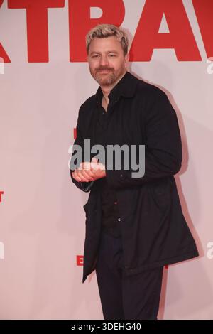 Essen, 07.01.2026 Friedrich Mücke bei der Weltpremiere von "Extrawurst" in der Lichtburg in Essen foto: Matthias Gränzdörfer Foto Stock