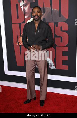 Los Angeles, Stati Uniti. 7 gennaio 2026. Colman Domingo arriva alla proiezione di Los Angeles di "Dead Man's Wire" tenutasi all'AMC The Grove 14 il 7 gennaio 2026 a Los Angeles, CA. © Starbuck/ Credit: AFF/Alamy Live News Foto Stock