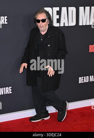 Los Angeles, Stati Uniti. 7 gennaio 2026. Al Pacino arriva alla proiezione di Los Angeles di "Dead Man's Wire" tenutasi all'AMC The Grove 14 il 7 gennaio 2026 a Los Angeles, CA. © Starbuck/ Credit: AFF/Alamy Live News Foto Stock
