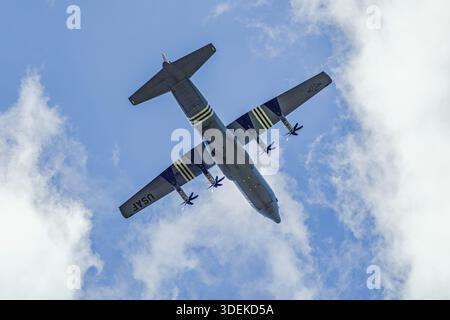 Rheinland Palatinate 15 giugno: Aerei da trasporto militare. Lockheed Martin C-130J-30 Super Hercules of the United Staes, US Air Force USAF, ma speciale Foto Stock
