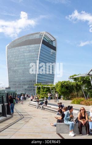 20 Fenchurch Street vista dal The Sky Garden, The City, Londra, U Foto Stock