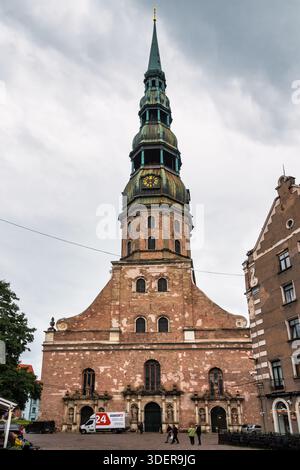 Chiesa di San Pietro nel centro di riga, Lettonia. Foto Stock