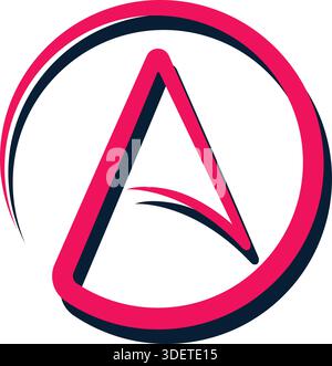 Un set di logo aziendale con lettera Pro Vector Illustrazione Vettoriale