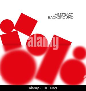 Sfondo geometrico astratto nel design del glassmorfismo. Illustrazione Vettoriale