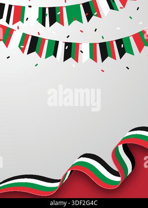 PALESTINA sfondo per festival e feste nazionali Illustrazione Vettoriale