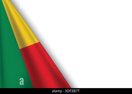 Bandiera BENIN con colore originale Illustrazione Vettoriale