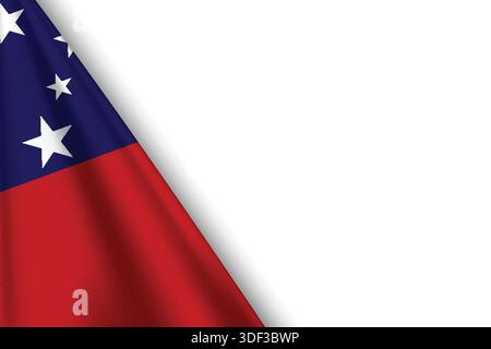 SAMOA Flag dal colore originale Illustrazione Vettoriale