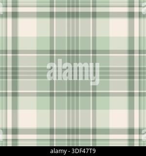 Vettore tartan con motivo verticale, sfondo copripiumino senza cuciture. Tessuto a quadri britannico in tinta pastello e lino. Illustrazione Vettoriale