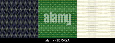 Motivi geometrici in oro Artdeco senza cuciture Illustrazione Vettoriale