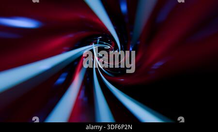 I colori brillanti si mescolano in un vortice affascinante, creando un senso di profondità e movimento. i motivi vivaci si fondono insieme, trasformando il visualizzatore in un incantesimo Foto Stock