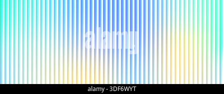 Struttura in vetro a coste con sfumature futuristiche. Motivo a strisce verticali. Illustrazione Vettoriale