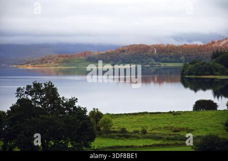 Loch Etive da North Connell al tramonto Foto Stock