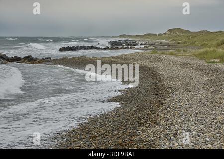 Mare e paesaggio vicino alla città di Skagen in Danimarca Foto Stock