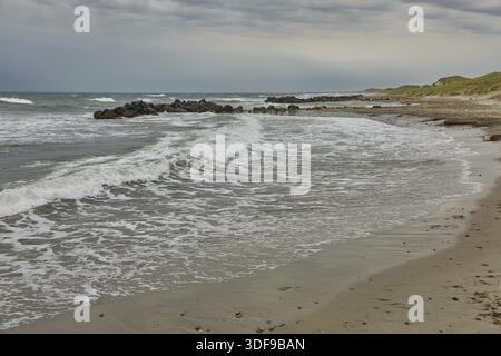Mare e paesaggio vicino alla città di Skagen in Danimarca Foto Stock