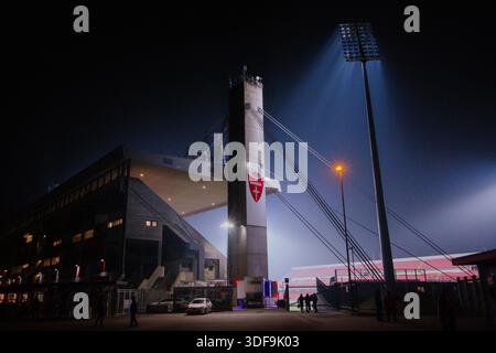 Monza, Italia: 28 dicembre 2022 - Vista generale fuori dallo Stadio Brianteo U-Power prima di una partita amichevole tra AC Monza e Torino FC. Foto Stock