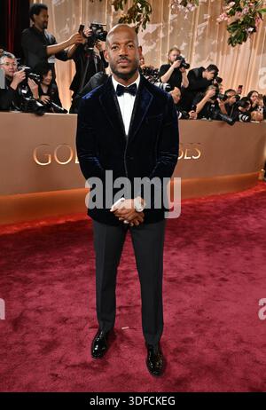 Beverly Hills, Stati Uniti. 11 gennaio 2026. Marlon Wayans in arrivo al 83° Golden Globes annuale tenutosi al Beverly Hilton Hotel l'11 gennaio 2026 a Beverly Hills, CA. © OConnor-Arroyo/AFF-USA.com credito: AFF/Alamy Live News Foto Stock