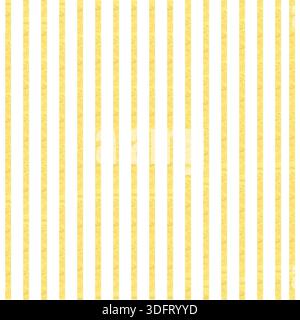 Strisce gialle verticali acquerello su sfondo bianco. Aspetto morbido e dipinto a mano. Ideale per avvolgere carta, motivi di tessuto, decorazioni per feste o giochi Foto Stock