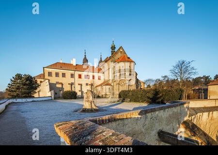 Visita alla Basilica di San Procopio a Trebico - Cechia, Repubblica Ceca, Europa Foto Stock