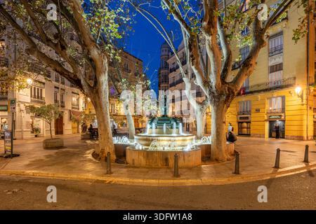 Plaza Rodrigo Botet, Valencia, Comunità Valenciana, Spagna Foto Stock