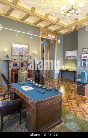 Samara, Russia - 14 Maggio 2017: l'interno di una delle sale del museo di Samara Kurlina's House Foto Stock