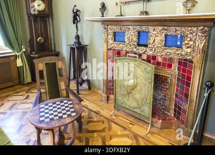 Samara, Russia - 14 Maggio 2017: l'interno di una delle sale del museo di Samara Kurlina's House Foto Stock