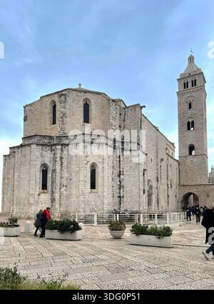 Barletta. Absidi e campanile di Santa Maria maggiore. Foto Stock