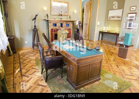 Samara, Russia - 14 Maggio 2017: l'interno di una delle sale del museo di Samara Kurlina's House Foto Stock