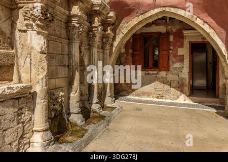 Fontana Rimondi Rethymnon Creta Foto Stock