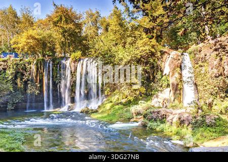 Manavgat cascata, Antalya, Turchia Foto Stock