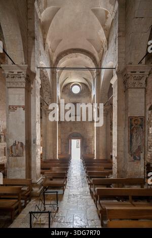 Chiesa di Santa Maria maggiore, complesso monumentale di San Pietro, Monte Sant'Angelo, Foggia, Puglia, Italia Foto Stock